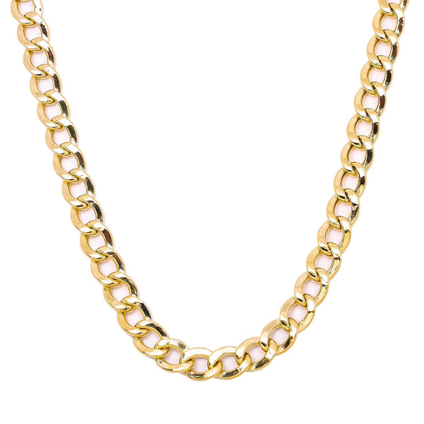 10K Yellow Gold 6.26MM Hollow Cuban Chain - Available In Sizes 18