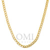 10K Yellow Gold 2.62mm Hollow Cuban Link Chain Available In Sizes 18"-26"