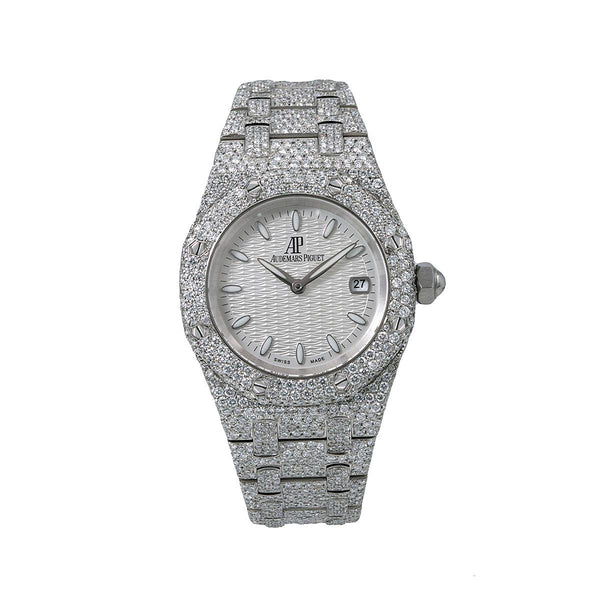 Audemars Piguet Royal Oak Lady 67650ST 33MM White Dial With 11.75