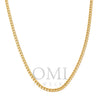 10K Yellow Gold 3mm Hollow Cuban Chain Available In Sizes 18"-26"