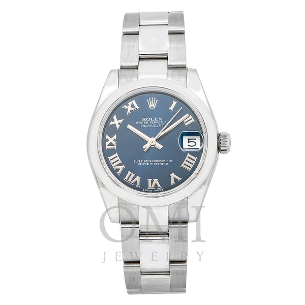Rolex Lady-Datejust 178240 31MM Blue Dial With Stainless Steel Oyster Bracelet