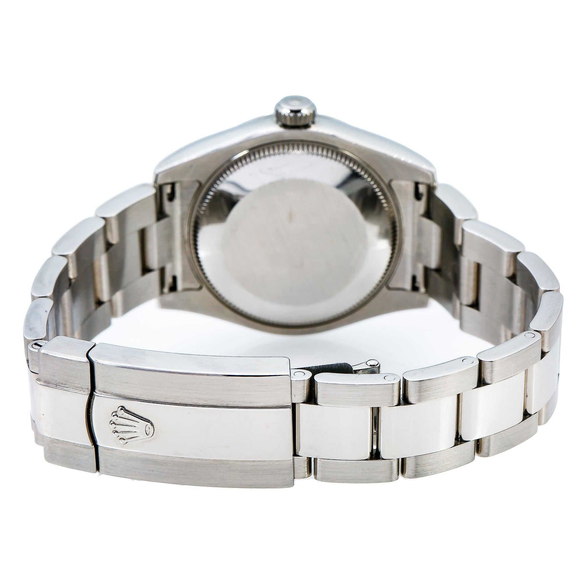 Rolex Datejust 31MM 178240 Blue Roman Dial Smooth Bezel Stainless Steel Oyster Bracelet