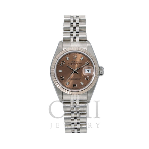 Rolex Datejust 79174 26MM Brown Dial With Stainless Steel Jubilee Bracelet