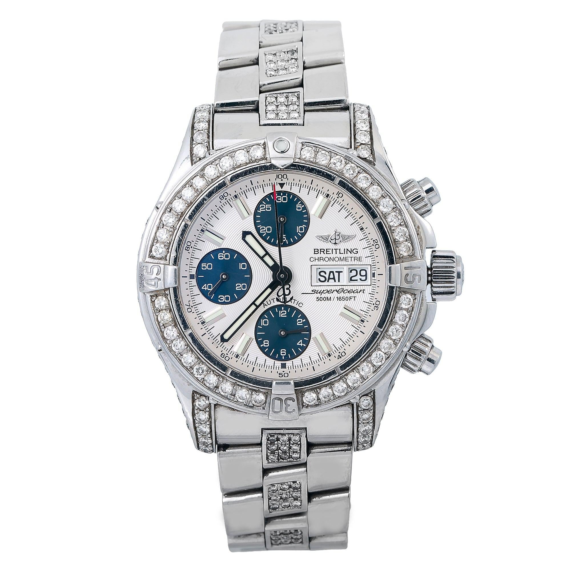 Breitling Superocean Chronograph II A13340 42MM White Dial With Stainless Steel Bracelet