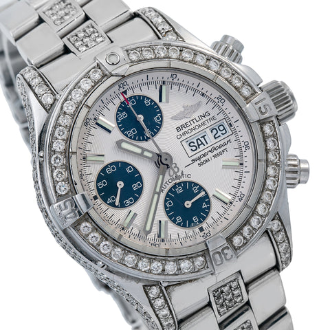 Breitling Superocean Chronograph II A13340 42MM White Dial With Stainless Steel Bracelet