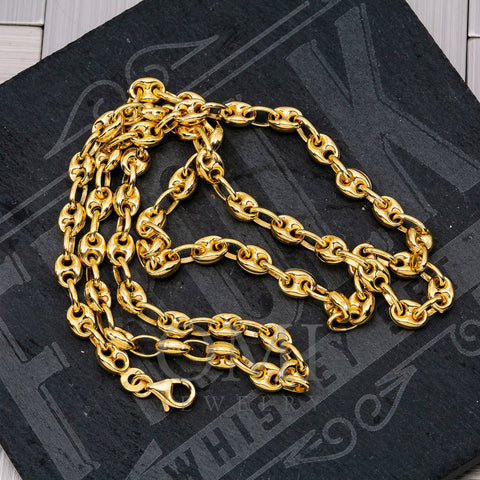 10K Yellow Gold 4.67mm Puff Chain Available In Sizes 18