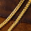 10K Yellow Gold 5.13mm Hollow Franco Chain Available In Sizes 18"-26"