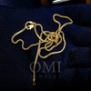 10K Yellow Gold 2.35mm Hollow Franco Chain Length Available 18"-26"