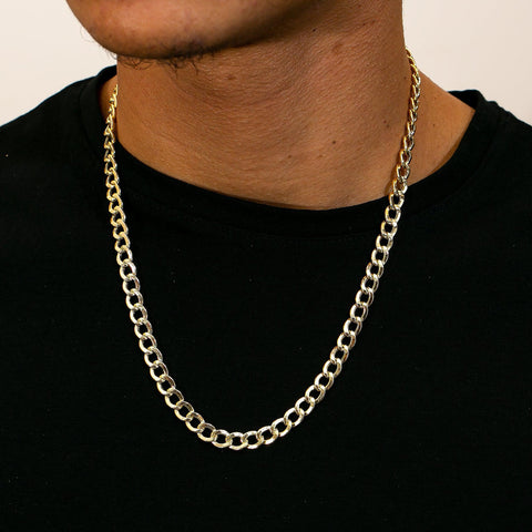 10K Yellow Gold 6.26MM Hollow Cuban Chain - Available In Sizes 18