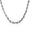 10k White Gold 8mm Rope Chain Available In Sizes 18"-27"