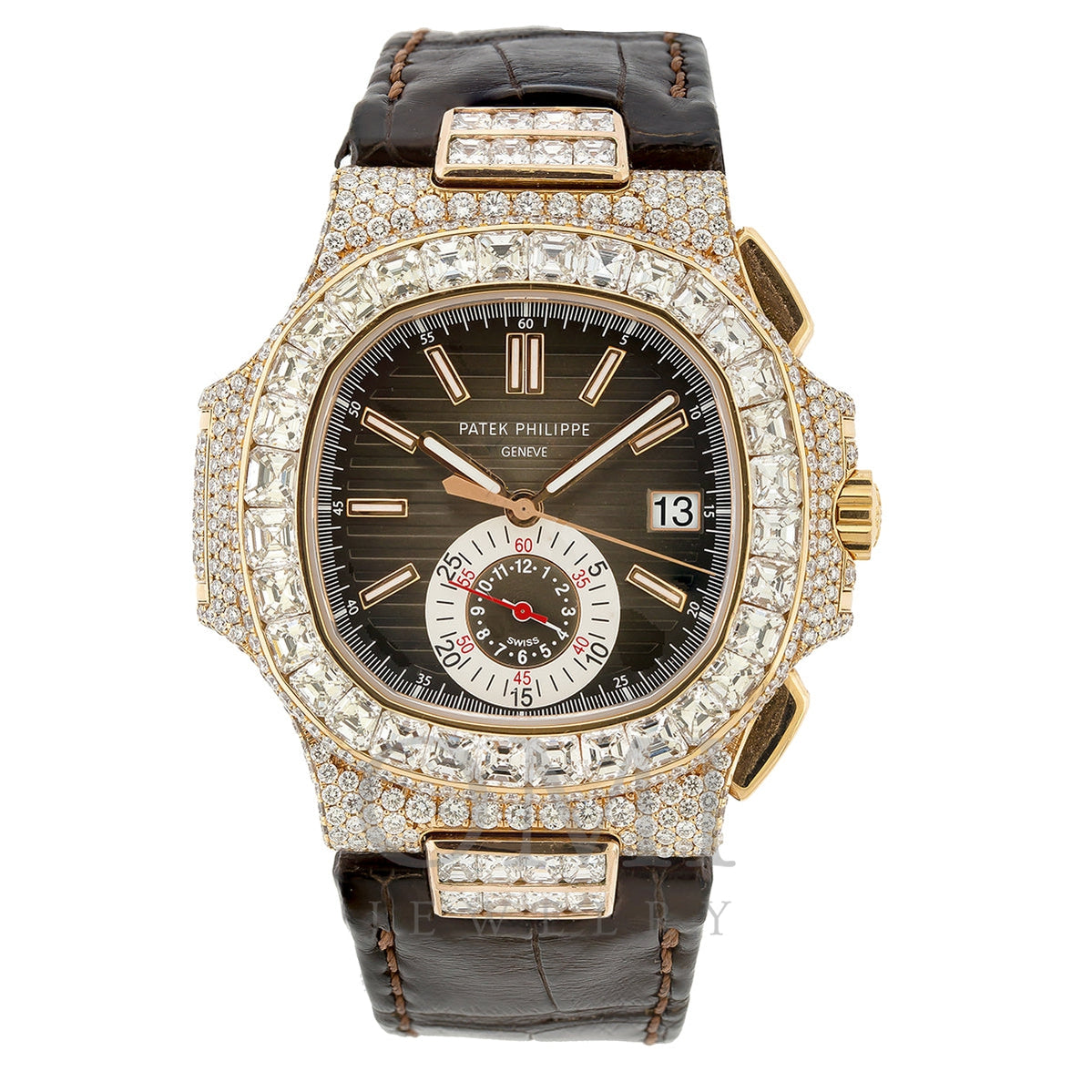 Patek Philippe Nautilus Custom Diamonds Men's Watch 5980/1A-019- Price Request Only