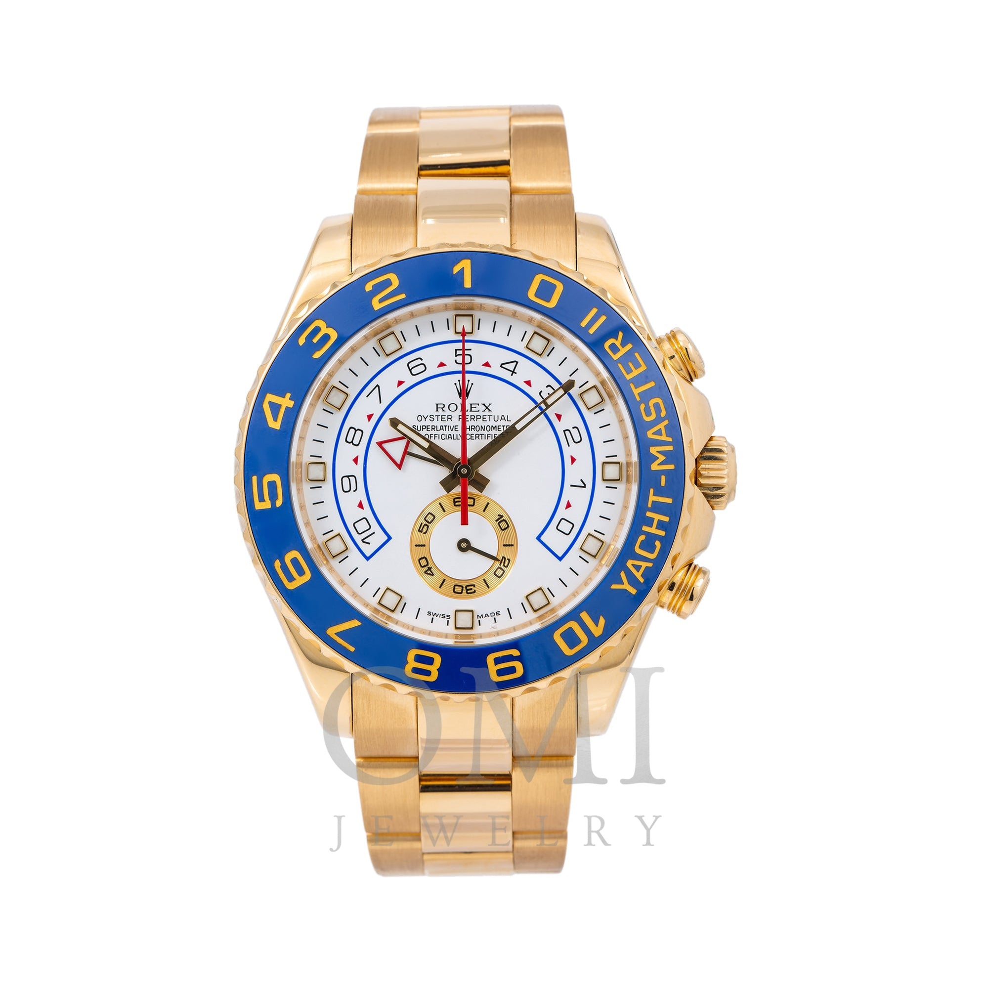 Rolex Yacht-Master II 116688 44MM White And Gold Hands With Yello - OMI Jewelry