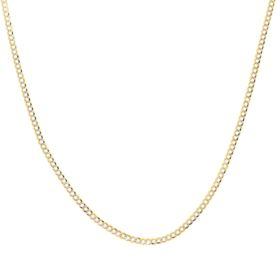 3.5mm Gold Rolo Chain Necklace, 14k Solid Yellow Gold Diamond Cut