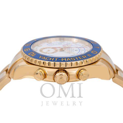 Rolex Yacht-Master II 116688 44MM White Dial And Gold Hands With Yellow Gold Oyster Bracelet