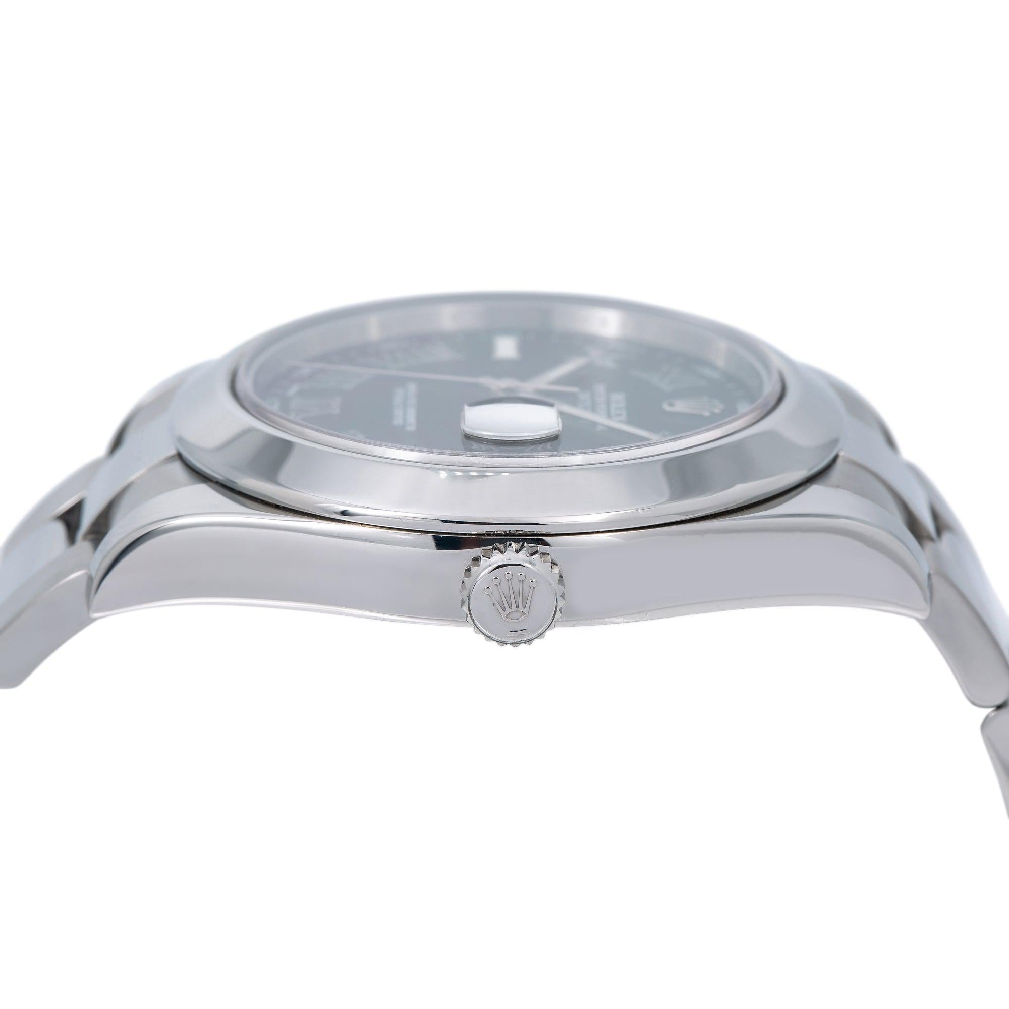 Rolex Datejust 41MM 116300 Black Roman Dial Smooth Bezel Stainless Steel Oyster Bracelet