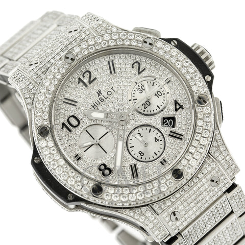 Iced Out 44mm 301.sx Hublot Big Bang Full Diamond Watch for Men Sale 16ct