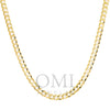10k Yellow Gold 6mm Solid Open Cuban Link Available In Sizes 18"-26"