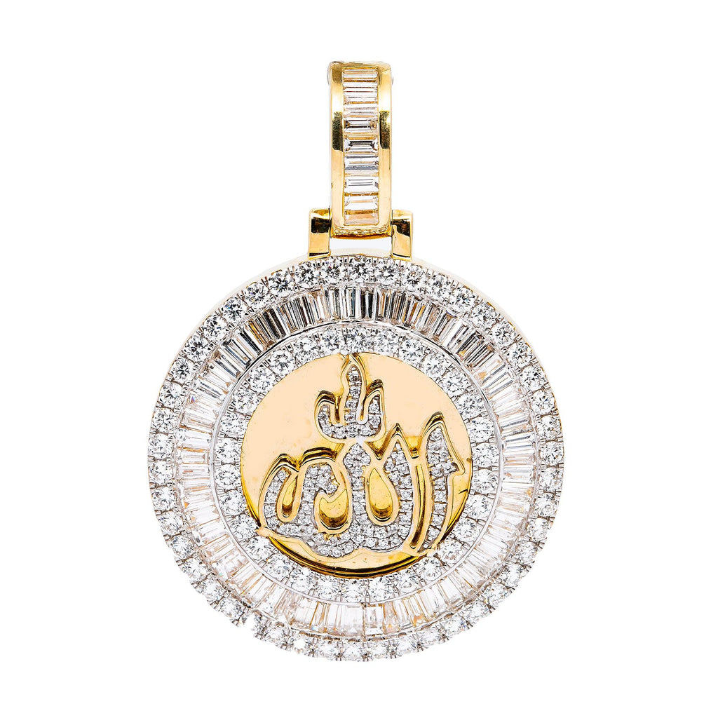 Diamond medallion pendant