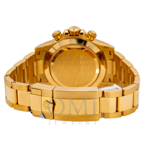 Rolex Daytona 116528 40MM Black Dial With Yellow Gold Bracelet