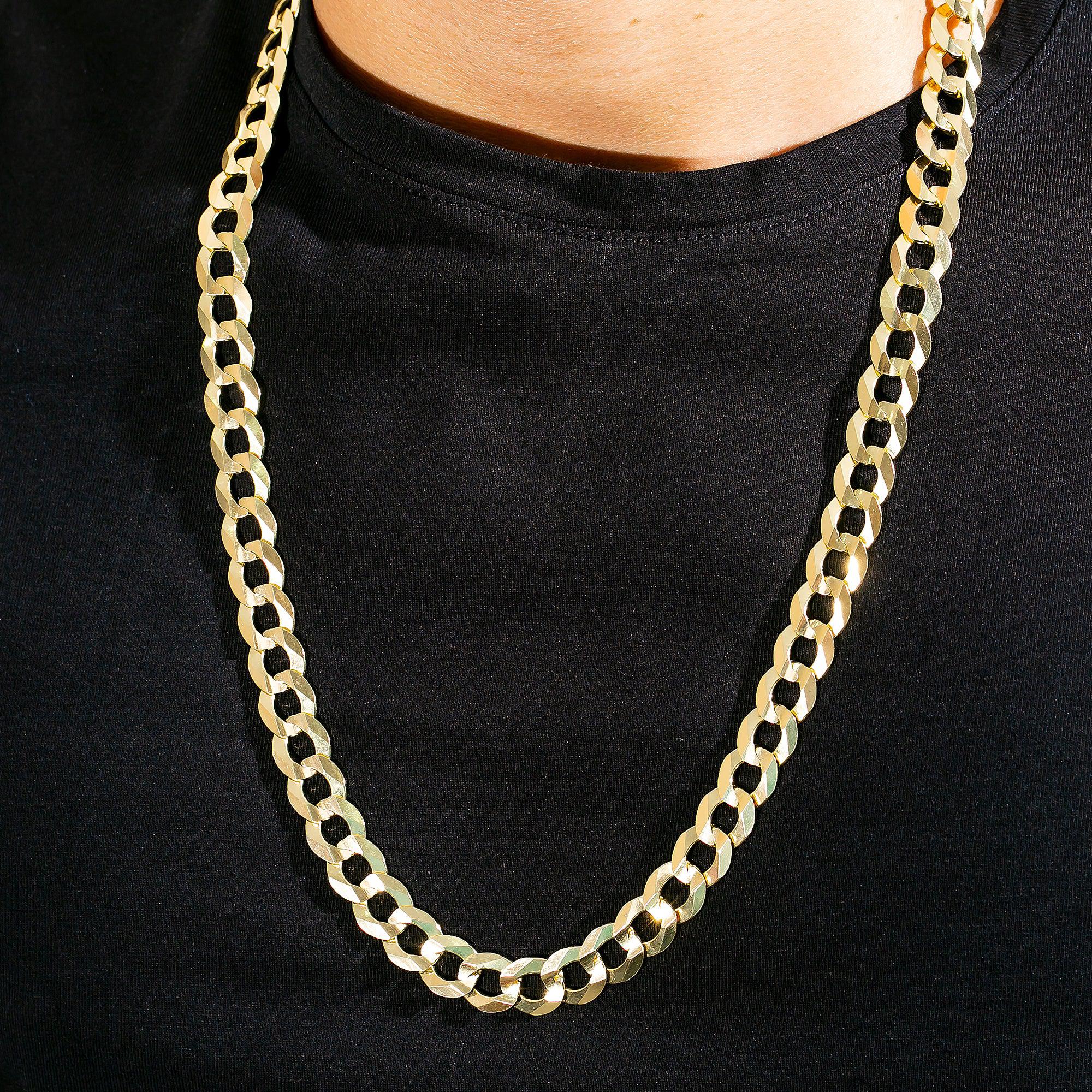 10k Yellow Gold 11mm Open Cuban Link Available In Sizes 18"-26"