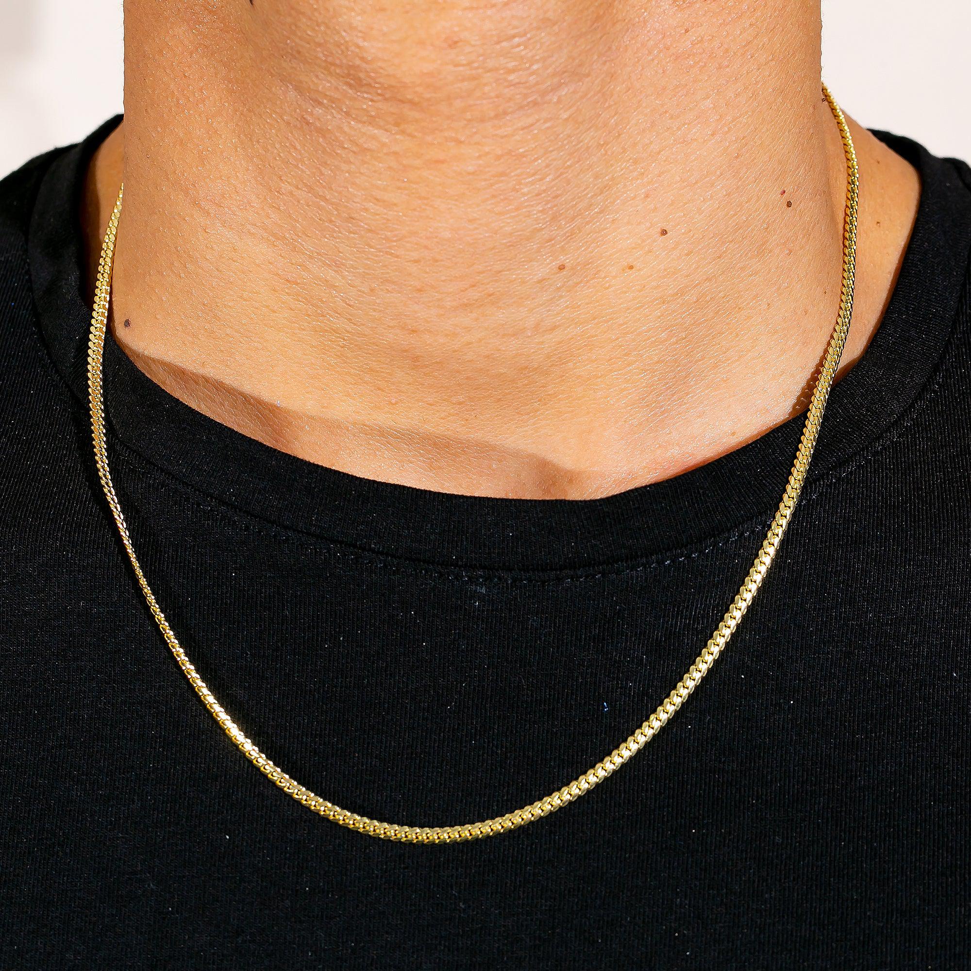 10k Yellow Gold 3mm Solid Miami Cuban Chain Link Available In Sizes 18"-26"