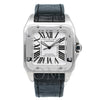 Cartier Santos 100 2656 38MM White Dial With Leather Bracelet
