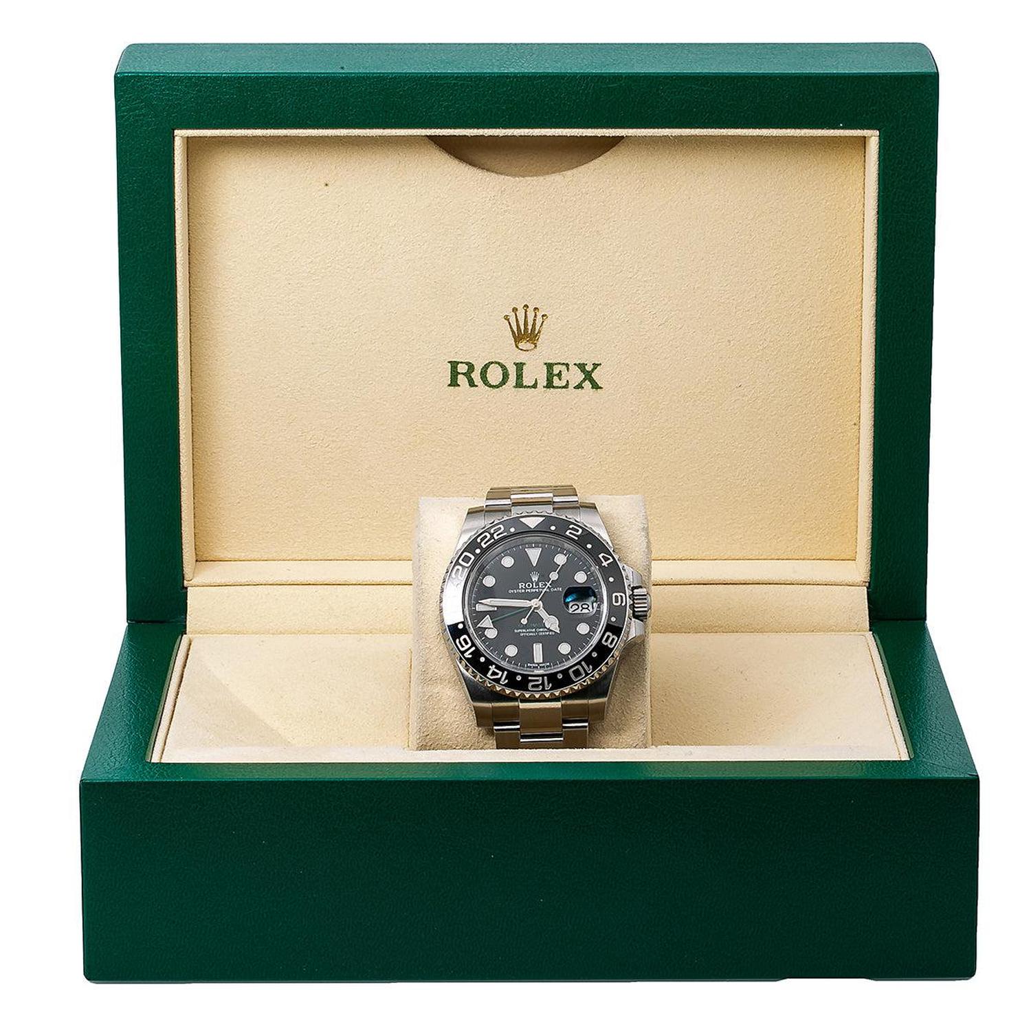 Rolex GMT-Master II 40MM 116710LN Black Dial Black Ceramic Bezel Stainless Steel Oyster Bracelet