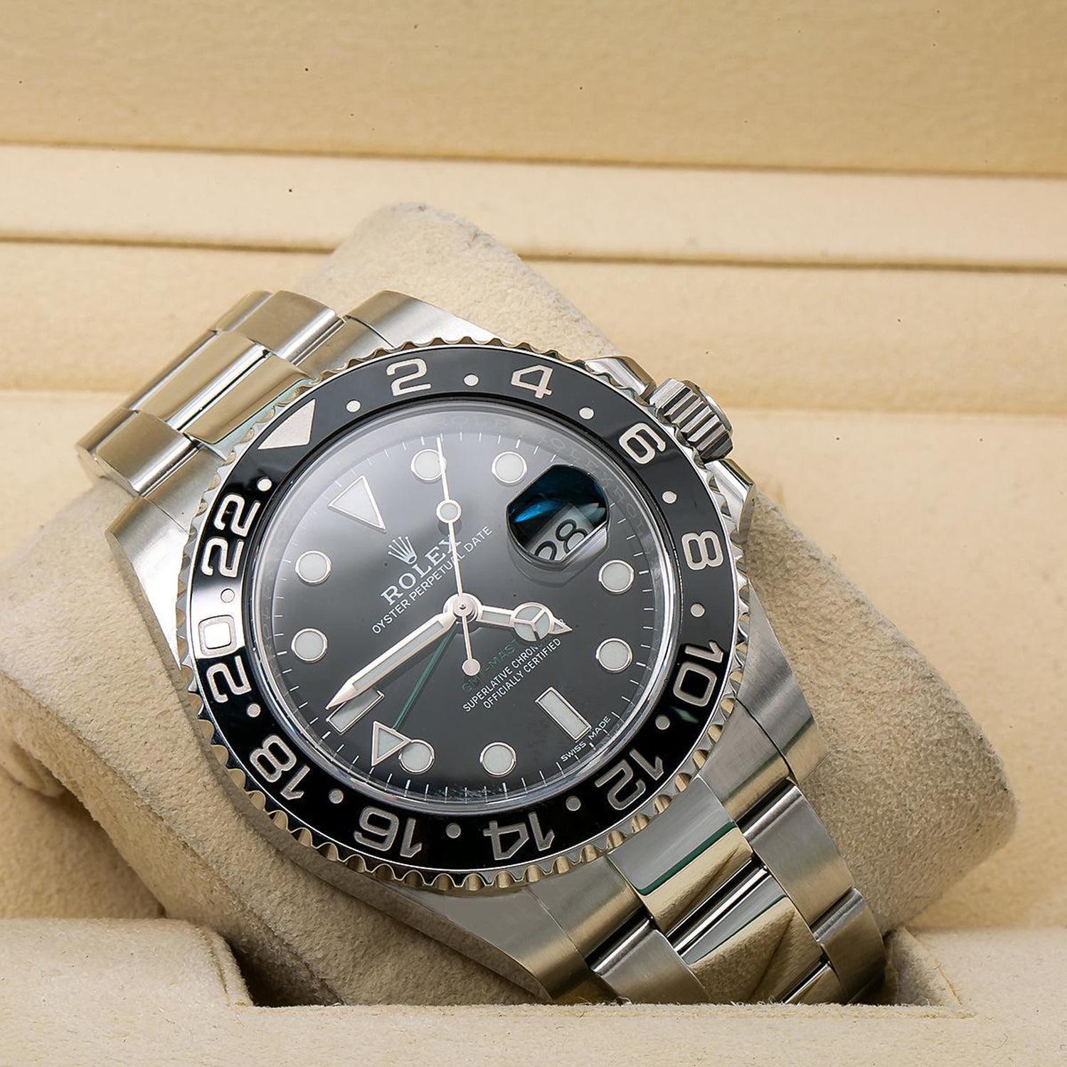 Rolex GMT-Master II 40MM 116710LN Black Dial Black Ceramic Bezel Stainless Steel Oyster Bracelet