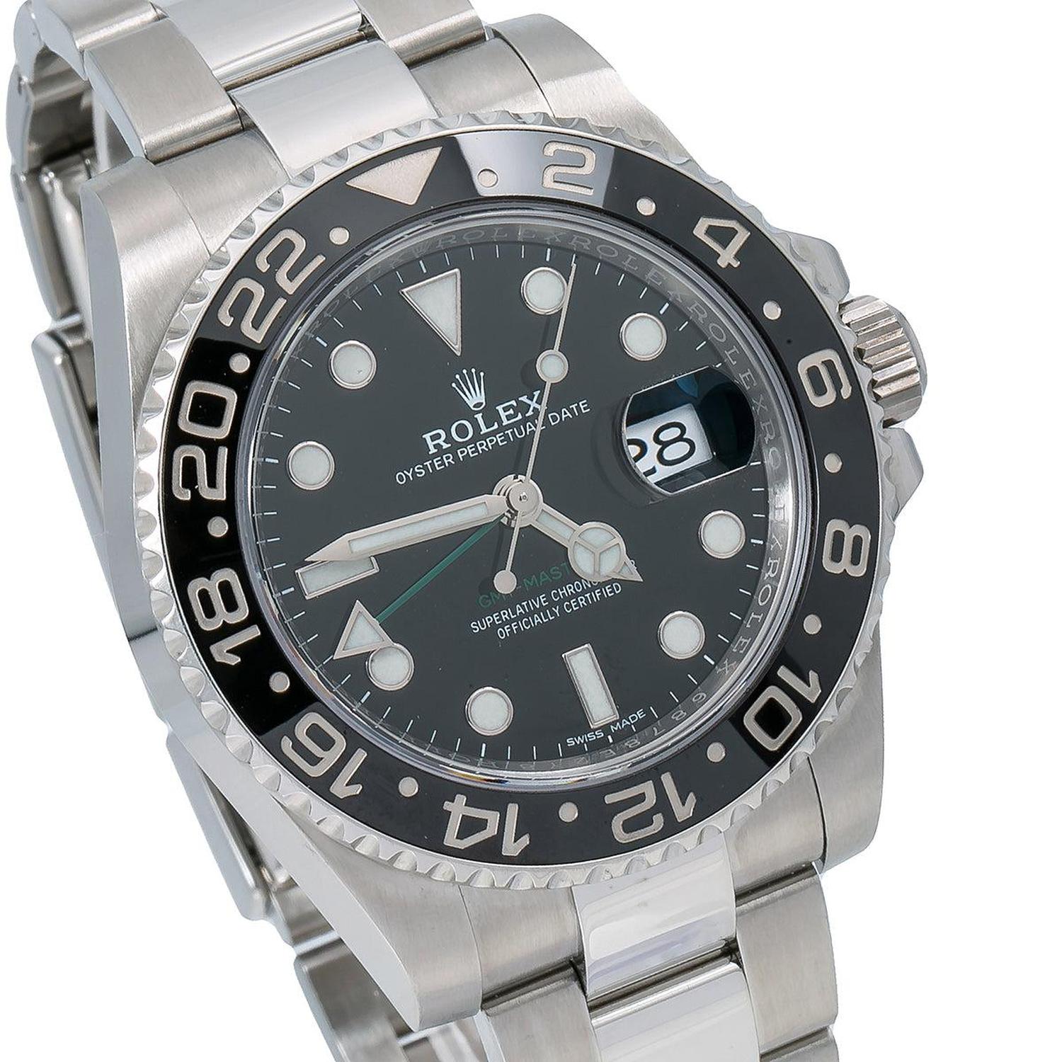Rolex GMT-Master II 40MM 116710LN Black Dial Black Ceramic Bezel Stainless Steel Oyster Bracelet