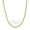 14k Yellow Gold 3mm Solid Rope Chain Available In Sizes 18"-26"