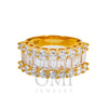 Ladies 14K Yellow Gold Fancy Baguette Diamond Ring With 2.95ct Of Diamonds