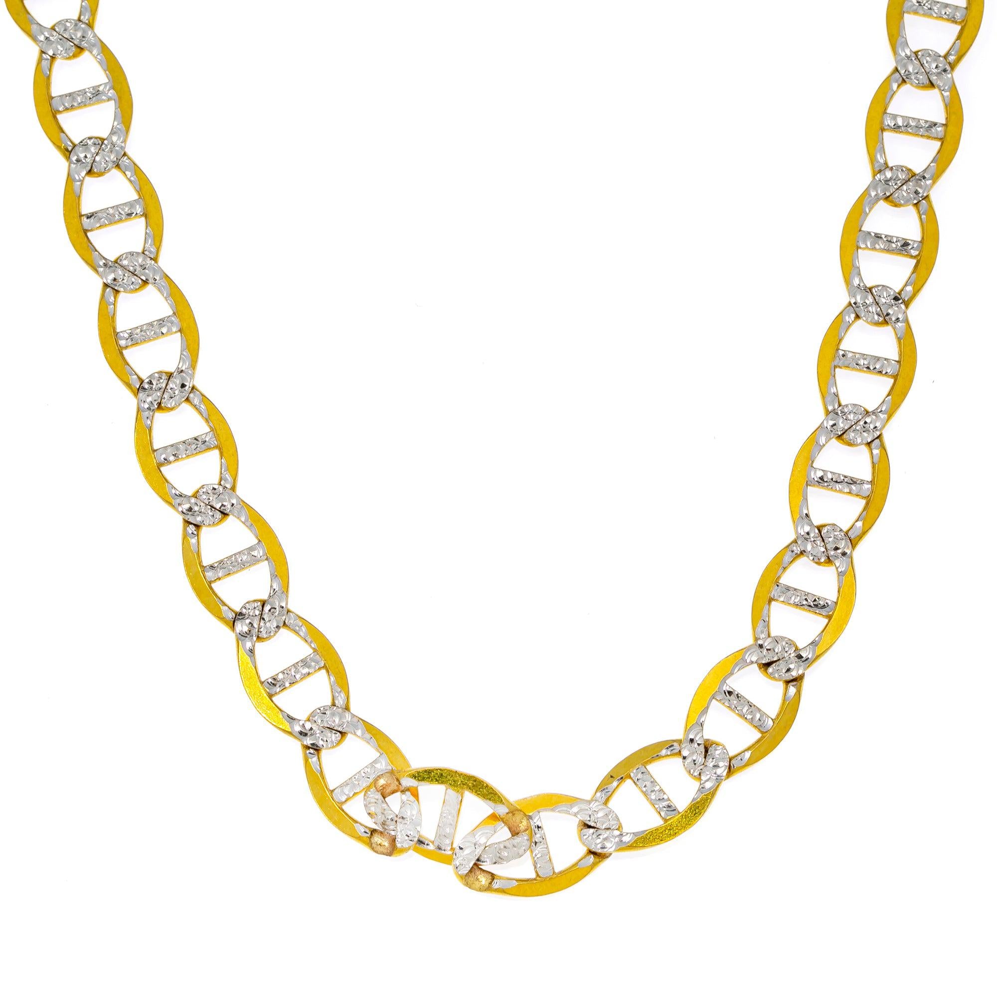 10k Yellow Gold 11mm Diamond Cut Gucci Chain Available In Sizes 18"-26"