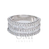 Ladies 14K White Gold Fancy Baguette Diamond Ring With 1.6Ct Diamonds