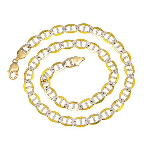 10k Yellow Gold 11mm Diamond Cut Gucci Chain Available In Sizes 18