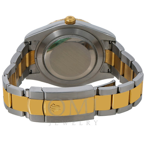 Rolex Datejust II Diamond Watch, 116333 41mm, Green Diamond Dial With Two Tone Oyster Bracelet