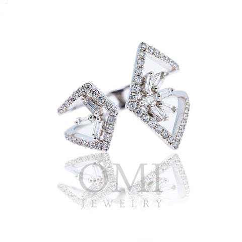 18K White Gold Ladies Ring with 0.71 CT Diamonds