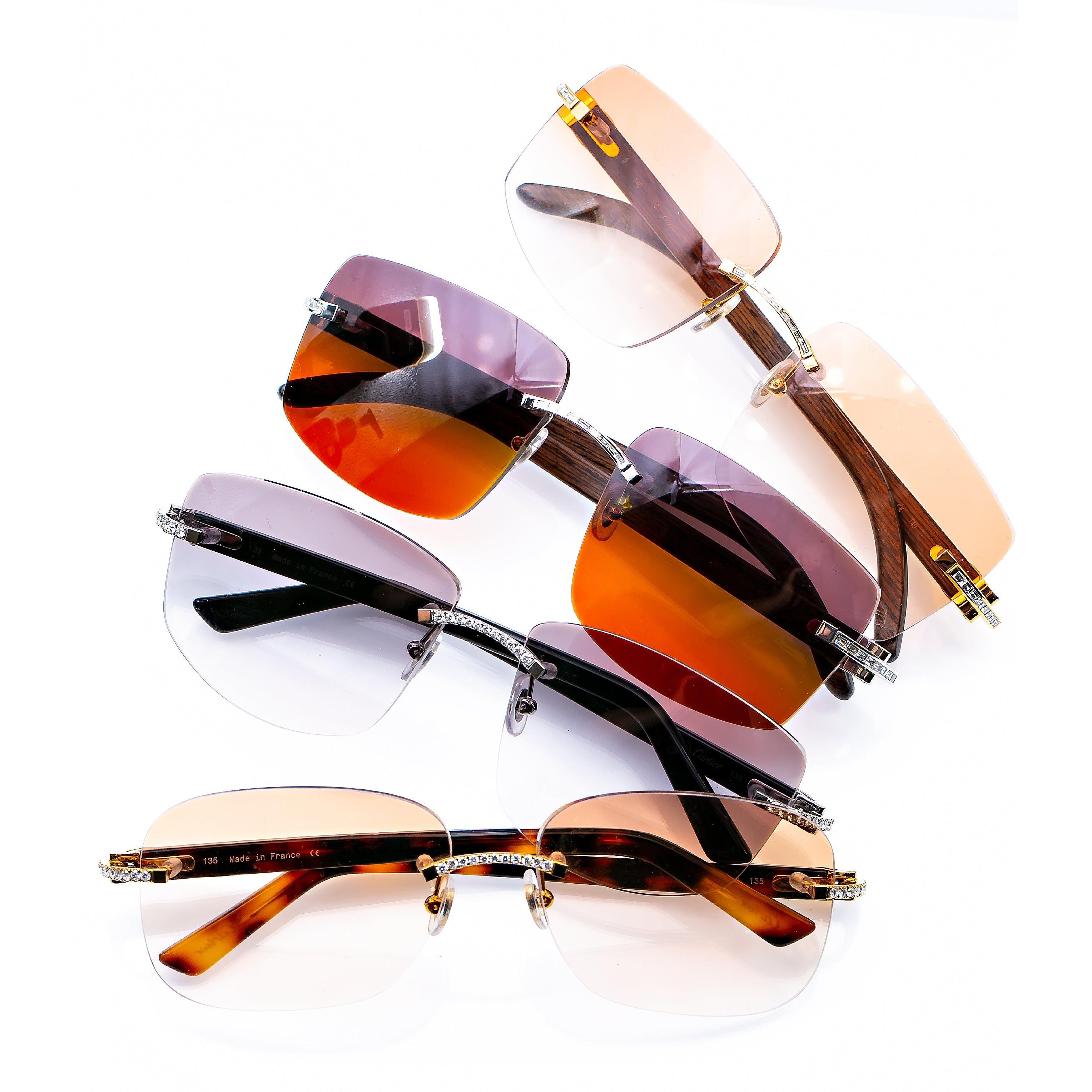 Cartier Glasses With Diamonds