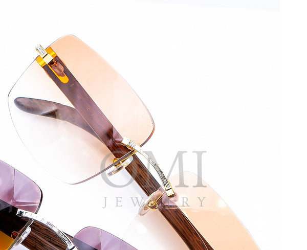 Authentic Cartier Sunglasses Sicier 49 20 135b Bubinga Wood GP Gold Glasses  1p3816 - Etsy