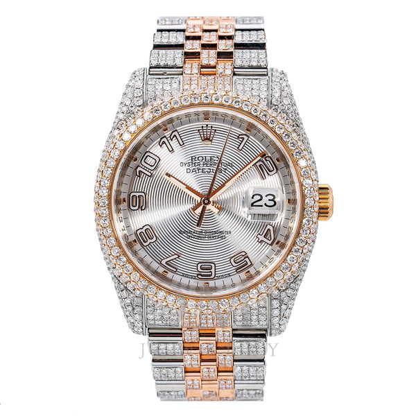 Rolex Datejust 116231 36MM Silver Dial With 13.25 CT Diamonds