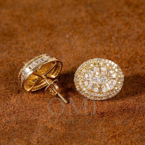 14K Yellow Gold Earrings With 1.39 CTW Diamonds