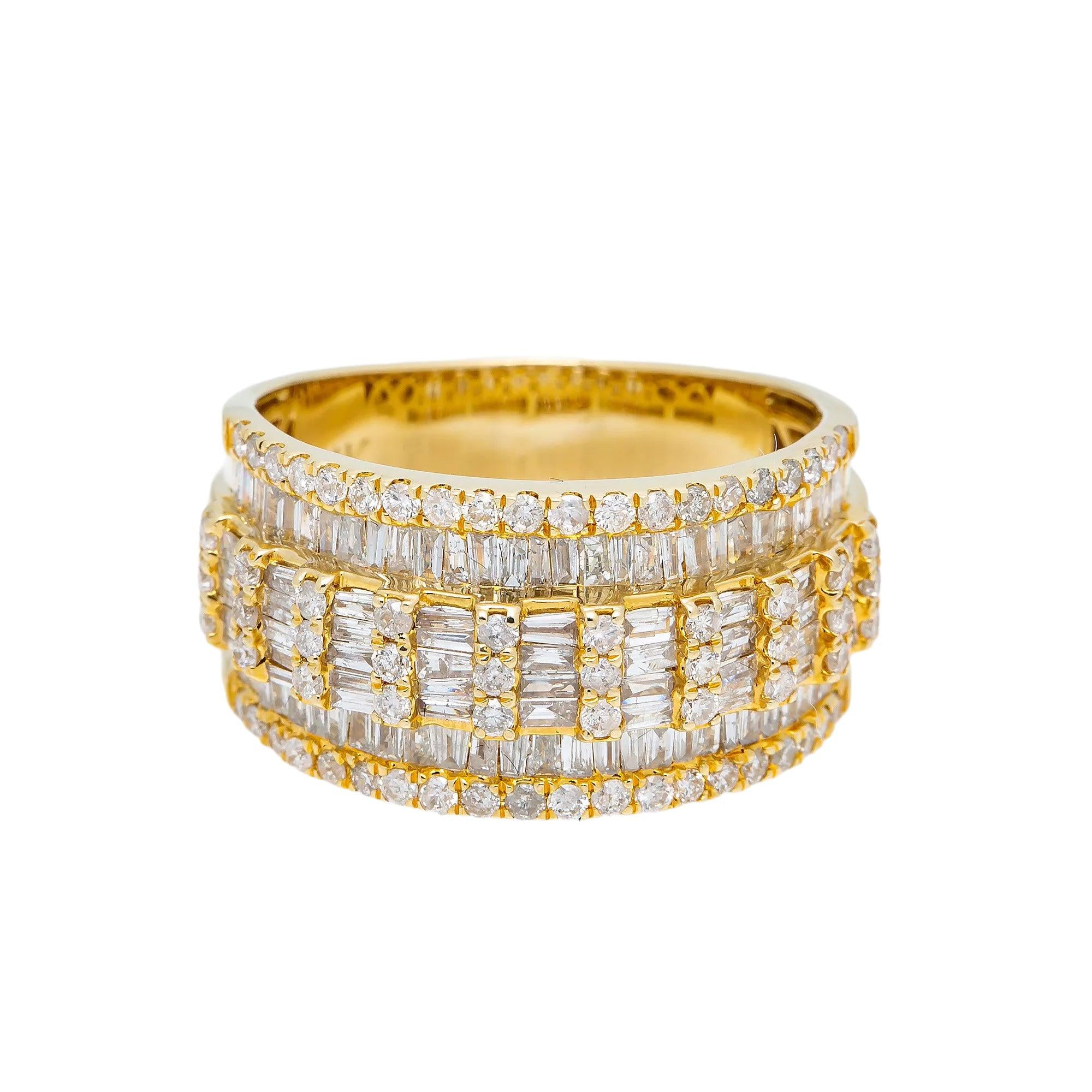 14K YELLOW GOLD DIAMOND RING 2.01 CT