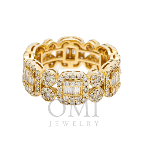 14K YELLOW GOLD DIAMOND RING WITH 2.69 CT