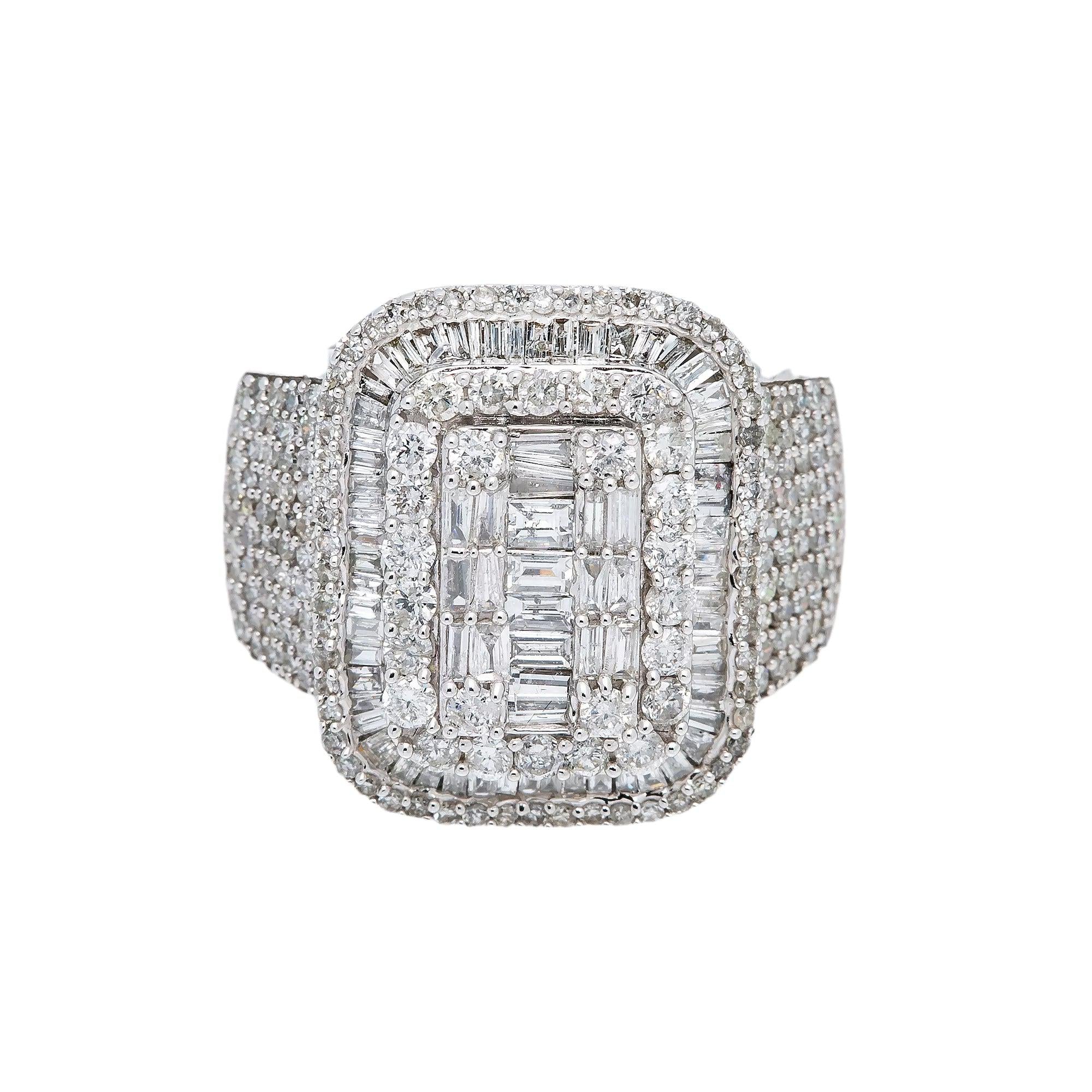 14K WHITE GOLD DIAMOND RING 2.16 CT