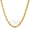 10K Yellow Gold 4.63mm Solid Rope Chain Available In Sizes 16"-26"