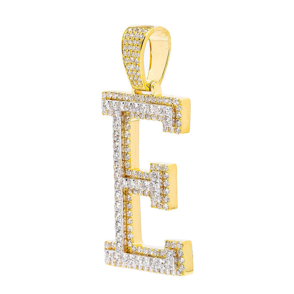 10K YELLOW NUMBER 3 PENDANT WITH 0.85 CT DIAMONDS - OMI Jewelry