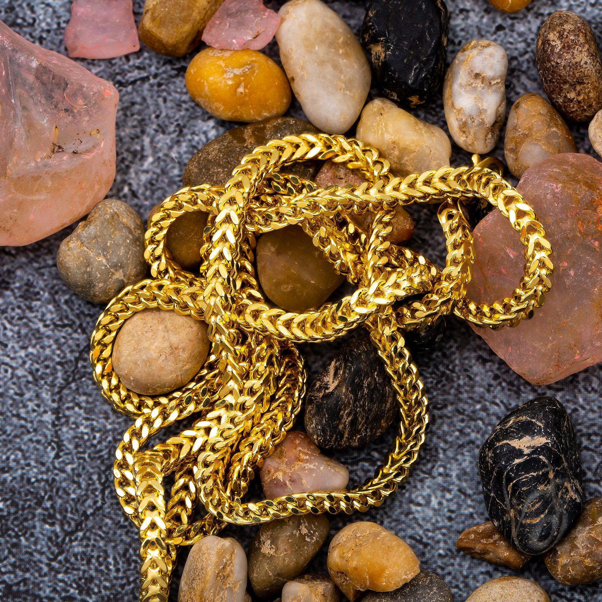 10K Yellow Gold 3.6mm Hollow Box Franco Chain Available In Sizes 18"-29.5"