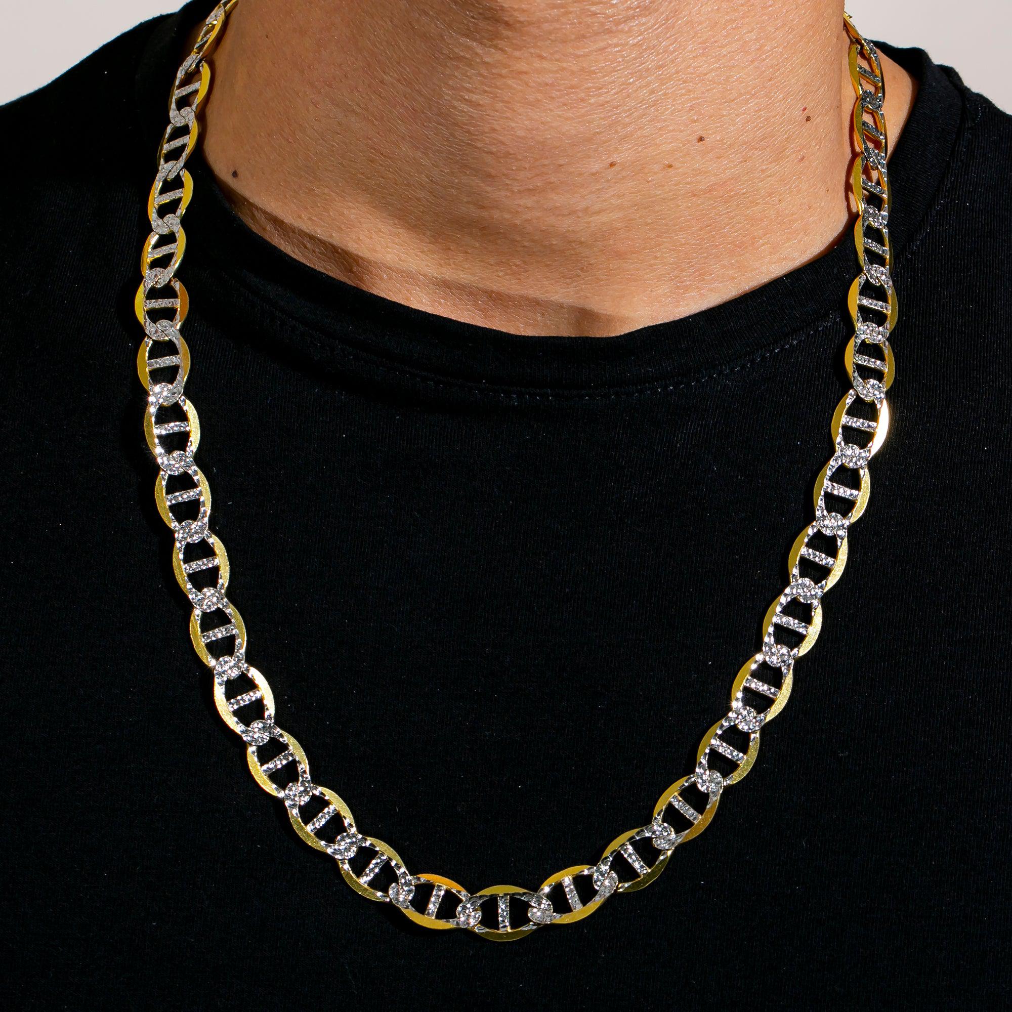 10k Yellow Gold 11mm Diamond Cut Gucci Chain Available In Sizes 18"-26"
