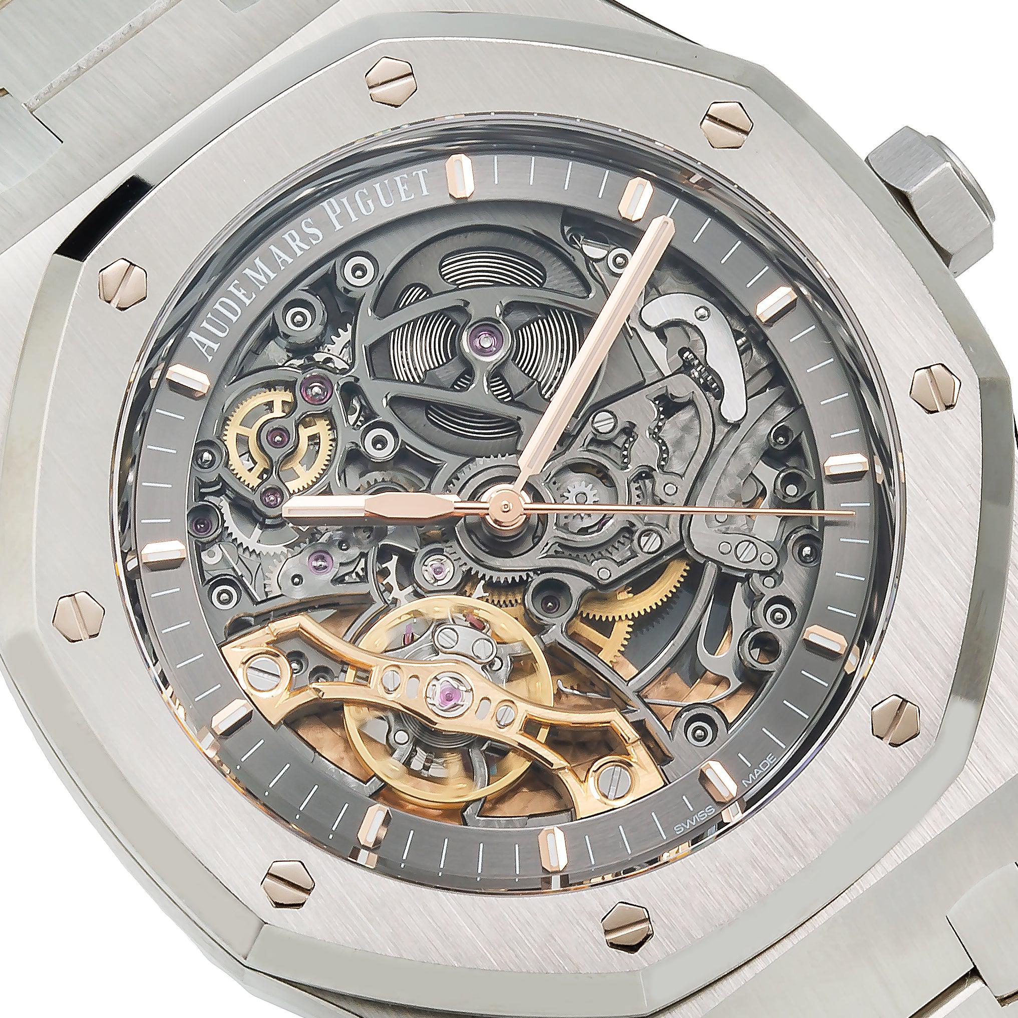 Audemars Piguet Royal Oak 39MM 15305ST.OO.1220ST.01 Gray Skeleton Dial Stainless Steel Bezel Stainless Steel Bracelet