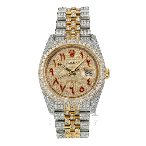 undergrundsbane Teoretisk Skyldig Rolex Datejust Diamond Watch, 116233 36mm, Champagne Arabic Numeral Di -  OMI Jewelry