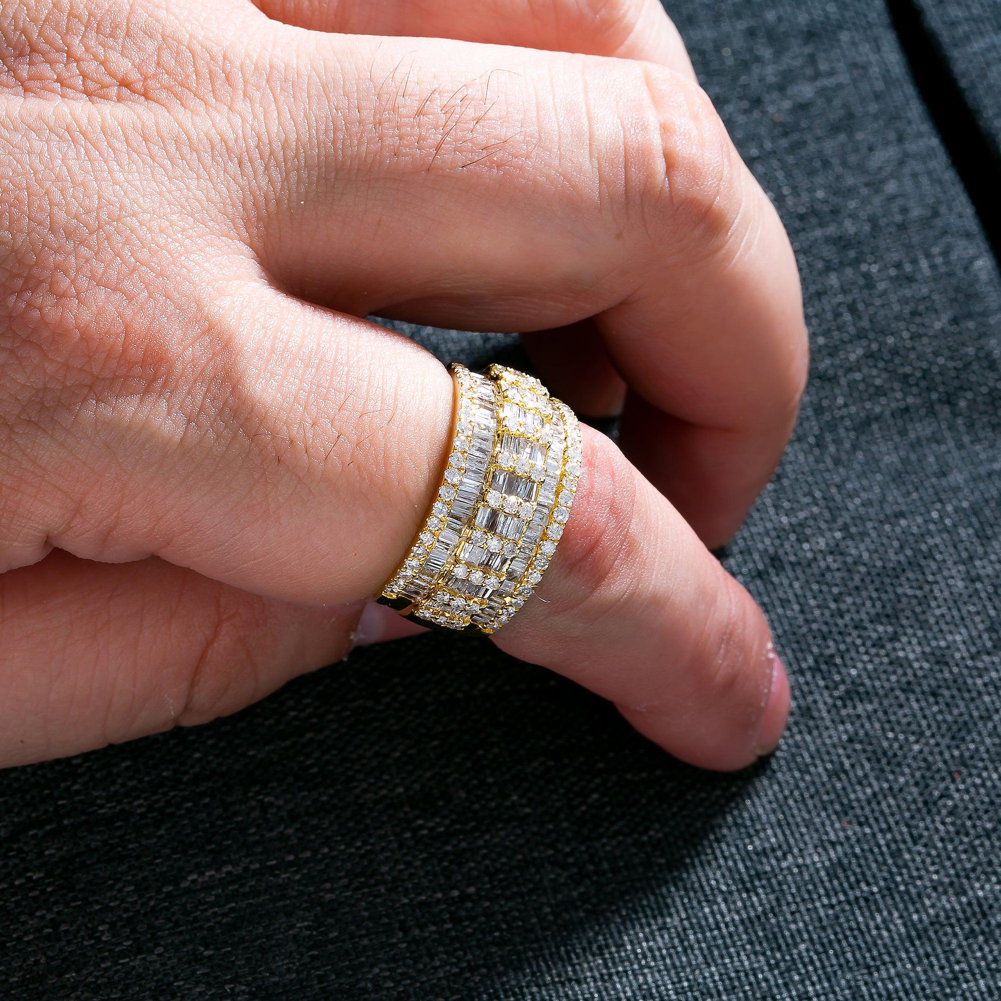 14K YELLOW GOLD DIAMOND RING 2.01 CT